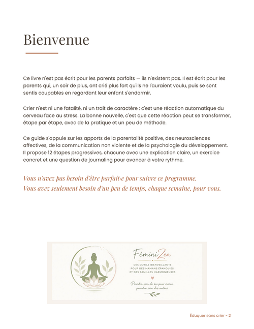 Éduquer sans crier : sommaire et présentation détaillée du guide
